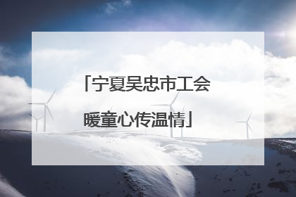 宁夏吴忠市工会暖童心传温情