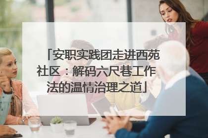 安职实践团走进西苑社区：解码六尺巷工作法的温情治理之道