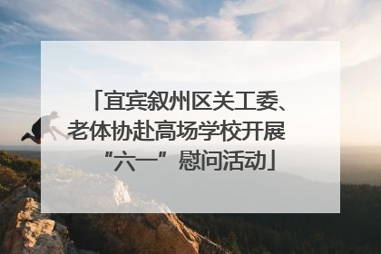 宜宾叙州区关工委、老体协赴高场学校开展“六一”慰问活动