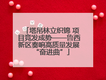塔吊林立织锦 项目竞发成势——鲁西新区奏响高质量发展“奋进曲”