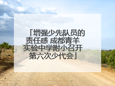 增强少先队员的责任感 成都青羊实验中学附小召开第六次少代会