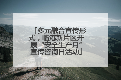 多元融合宣传形式，临港新片区开展“安全生产月”宣传咨询日活动