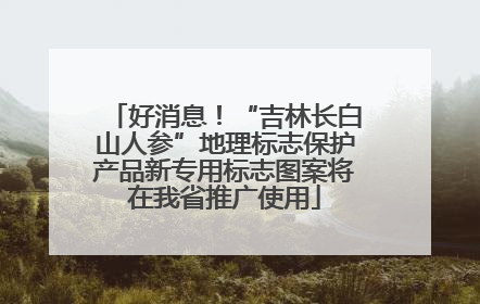 好消息！“吉林长白山人参”地理标志保护产品新专用标志图案将在我省推广使用