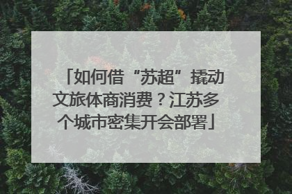 如何借“苏超”撬动文旅体商消费？江苏多个城市密集开会部署