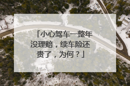 小心驾车一整年没理赔，续车险还贵了，为何？