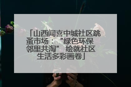 山西闻喜中城社区跳蚤市场：“绿色环保 邻里共淘” 绘就社区生活多彩画卷