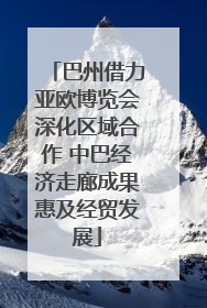 巴州借力亚欧博览会深化区域合作 中巴经济走廊成果惠及经贸发展