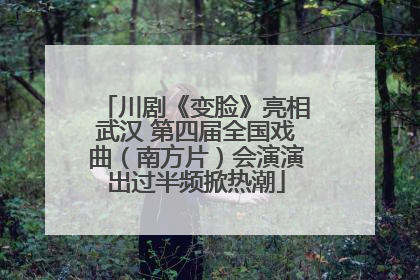 川剧《变脸》亮相武汉 第四届全国戏曲（南方片）会演演出过半频掀热潮