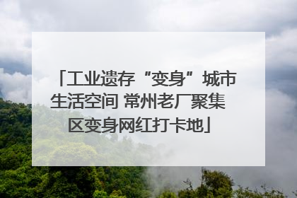 工业遗存“变身”城市生活空间 常州老厂聚集区变身网红打卡地