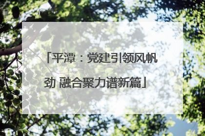 平潭：党建引领风帆劲 融合聚力谱新篇
