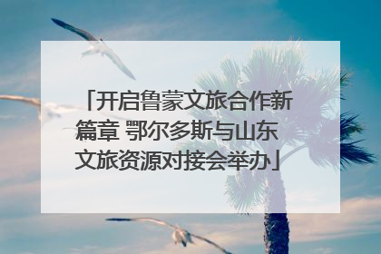 开启鲁蒙文旅合作新篇章 鄂尔多斯与山东文旅资源对接会举办