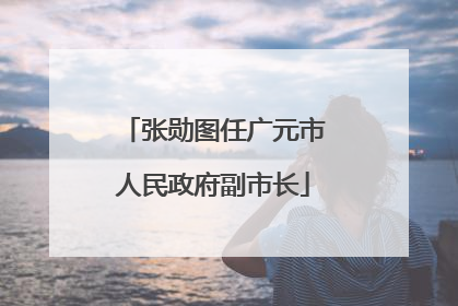 张勋图任广元市人民政府副市长