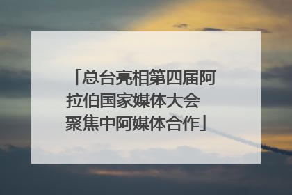总台亮相第四届阿拉伯国家媒体大会 聚焦中阿媒体合作