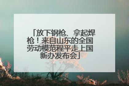 放下钢枪、拿起焊枪！来自山东的全国劳动模范程平走上国新办发布会