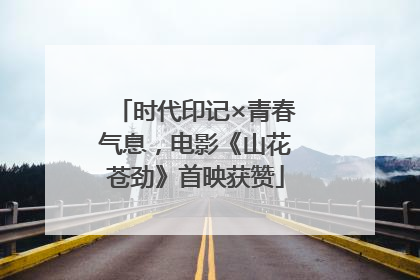 时代印记×青春气息，电影《山花苍劲》首映获赞