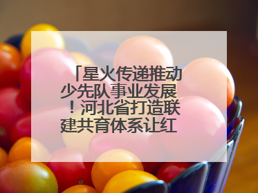 星火传递推动少先队事业发展！河北省打造联建共育体系让红领巾更鲜艳