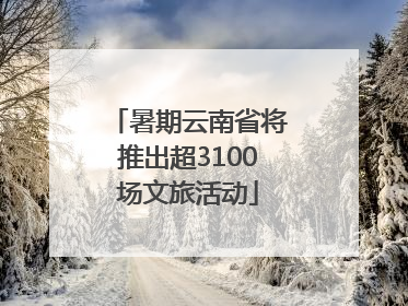 暑期云南省将推出超3100场文旅活动