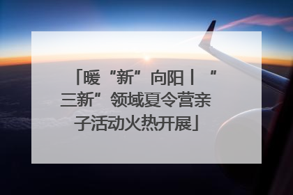 暖“新”向阳丨“三新”领域夏令营亲子活动火热开展