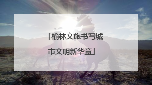 榆林文旅书写城市文明新华章