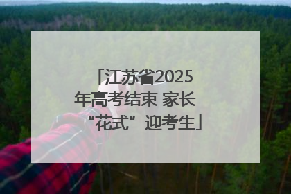 江苏省2025年高考结束 家长“花式”迎考生