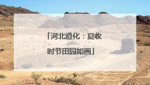 河北遵化：夏收时节田园如画