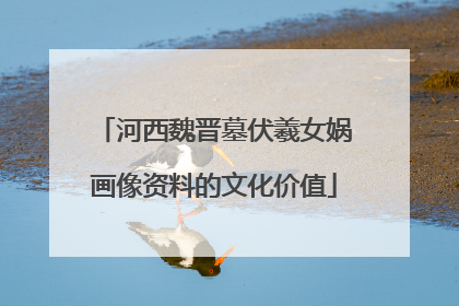 河西魏晋墓伏羲女娲画像资料的文化价值