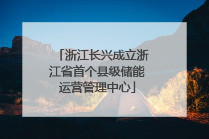 浙江长兴成立浙江省首个县级储能运营管理中心