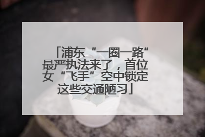 浦东“一圈一路”最严执法来了，首位女“飞手”空中锁定这些交通陋习