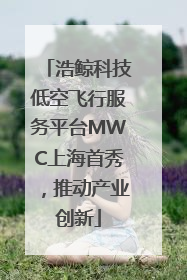 浩鲸科技低空飞行服务平台MWC上海首秀，推动产业创新