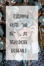 清理绿化带“顽疾”，共筑社区宜居环境