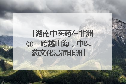 湖南中医药在非洲③｜跨越山海，中医药文化浸润非洲