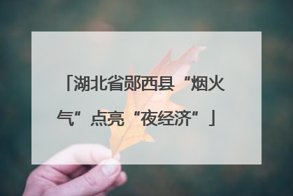 湖北省郧西县“烟火气”点亮“夜经济”