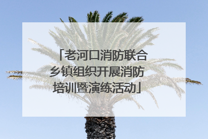 老河口消防联合乡镇组织开展消防培训暨演练活动