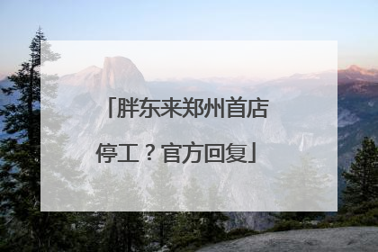 胖东来郑州首店停工？官方回复