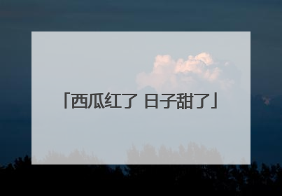西瓜红了 日子甜了