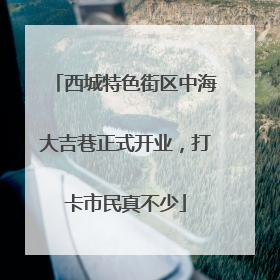 西城特色街区中海大吉巷正式开业，打卡市民真不少