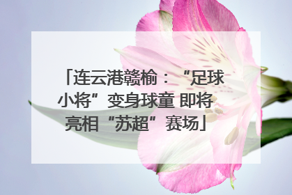 连云港赣榆：“足球小将”变身球童 即将亮相“苏超”赛场