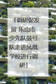 调研促发展 乐山市少先队鼓号队走进凤凰学校进行调研