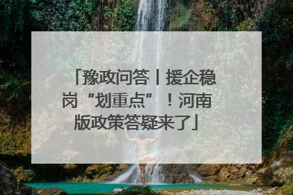 豫政问答丨援企稳岗“划重点”！河南版政策答疑来了