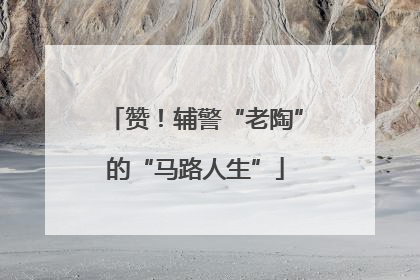 赞！辅警“老陶”的“马路人生”