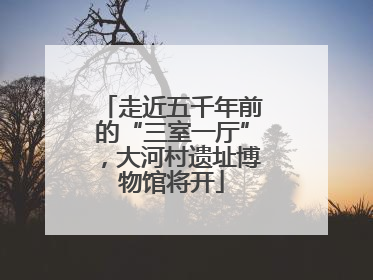 走近五千年前的“三室一厅”，大河村遗址博物馆将开