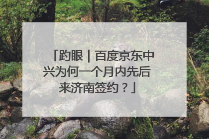趵眼｜百度京东中兴为何一个月内先后来济南签约？