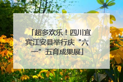 超多欢乐！四川宜宾江安县举行庆“六一”五育成果展