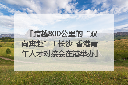 跨越800公里的“双向奔赴”！长沙-香港青年人才对接会在港举办