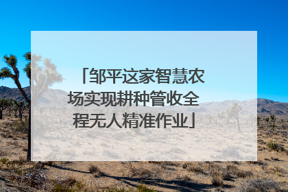 邹平这家智慧农场实现耕种管收全程无人精准作业