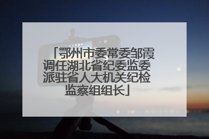 鄂州市委常委邹霞调任湖北省纪委监委派驻省人大机关纪检监察组组长