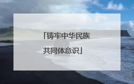 铸牢中华民族共同体意识