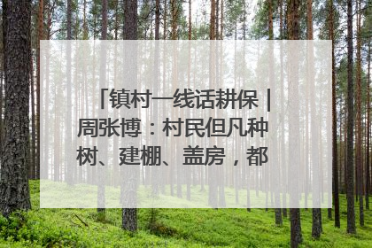 镇村一线话耕保｜周张博：村民但凡种树、建棚、盖房，都要向街道报批
