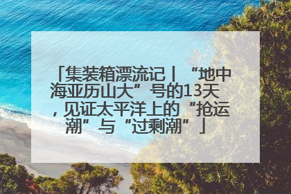 集装箱漂流记丨“地中海亚历山大”号的13天，见证太平洋上的“抢运潮”与“过剩潮”