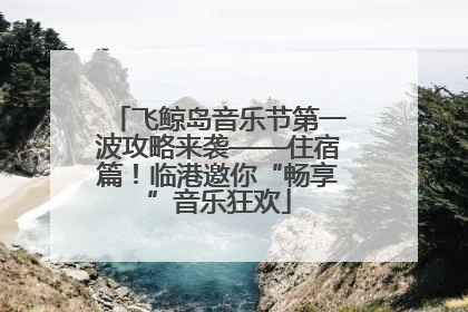 飞鲸岛音乐节第一波攻略来袭——住宿篇！临港邀你“畅享”音乐狂欢